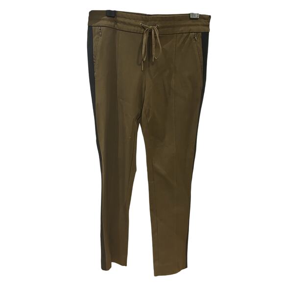 Anthropologie Pants - Anthropologie Essential Slim Brown Black Contrast Pants Women's size 8